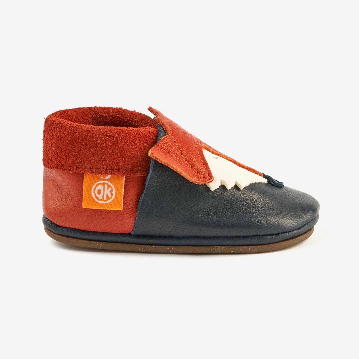 Pantofi Barefoot interior / exterior "Frantz the Fox" Orangenkinder