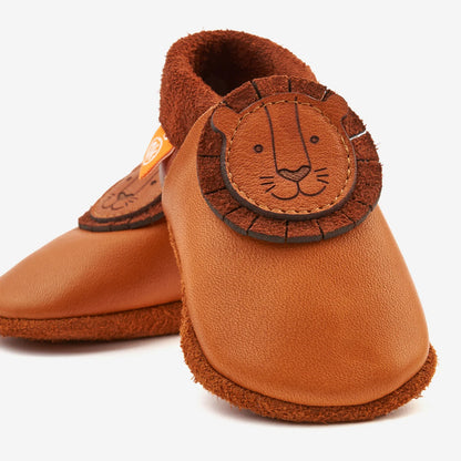 Pantofi Barefoot de interior "Leo the Lion" Orangenkinder