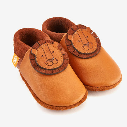 Pantofi Barefoot de interior "Leo the Lion" Orangenkinder